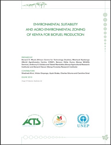 Environmental Suitability and Agro-Environmental Zoning of Kenya for Biofuel Production